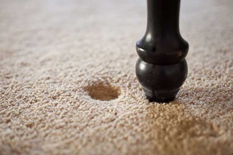 راه‌های برطرف کردن گودی فرش و موکت