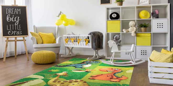 انتخاب فرش اتاق کودک - قالیشویی چلسی