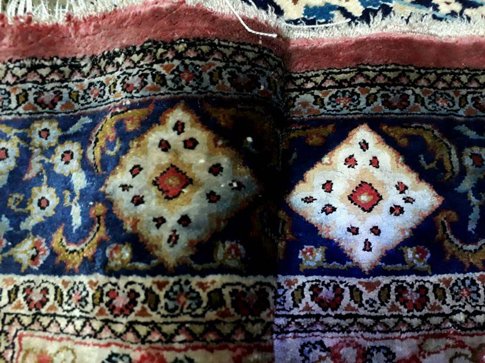 رنگ پس دادن قالی هنگام شستشو - قالیشویی چلسی